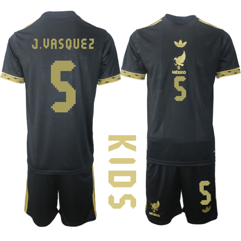 Youth 2025-2026 National Team Season Mexico Black 5 Soccer Jersey